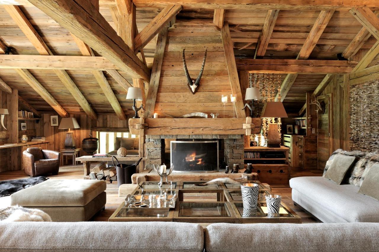 Chalet Javen - 520m2 avec piscine chauffée et home cinéma Megève Esterno foto