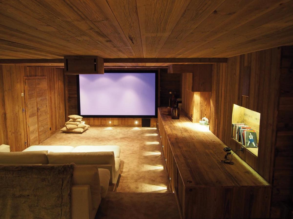 Chalet Javen - 520m2 avec piscine chauffée et home cinéma Megève Esterno foto
