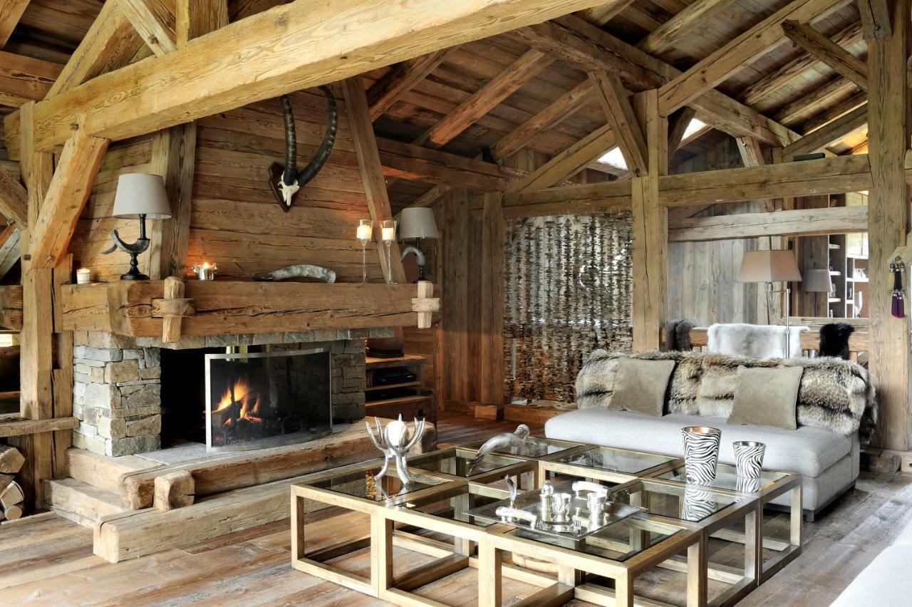 Chalet Javen - 520m2 avec piscine chauffée et home cinéma Megève Esterno foto