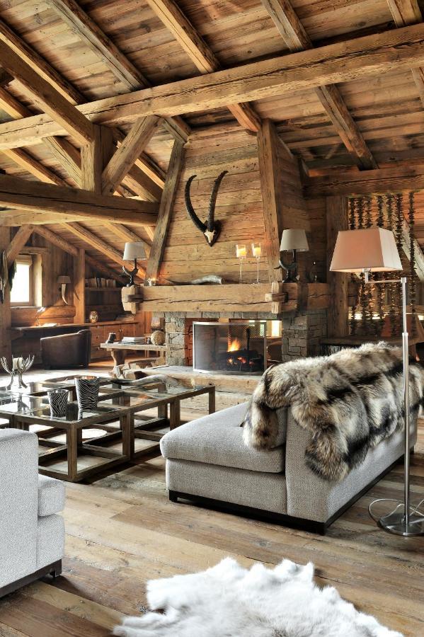 Chalet Javen - 520m2 avec piscine chauffée et home cinéma Megève Esterno foto